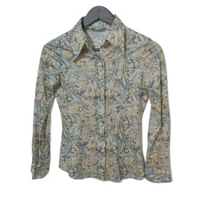 Happy Legs 8 Vintage Tangerine Gray Mod Top